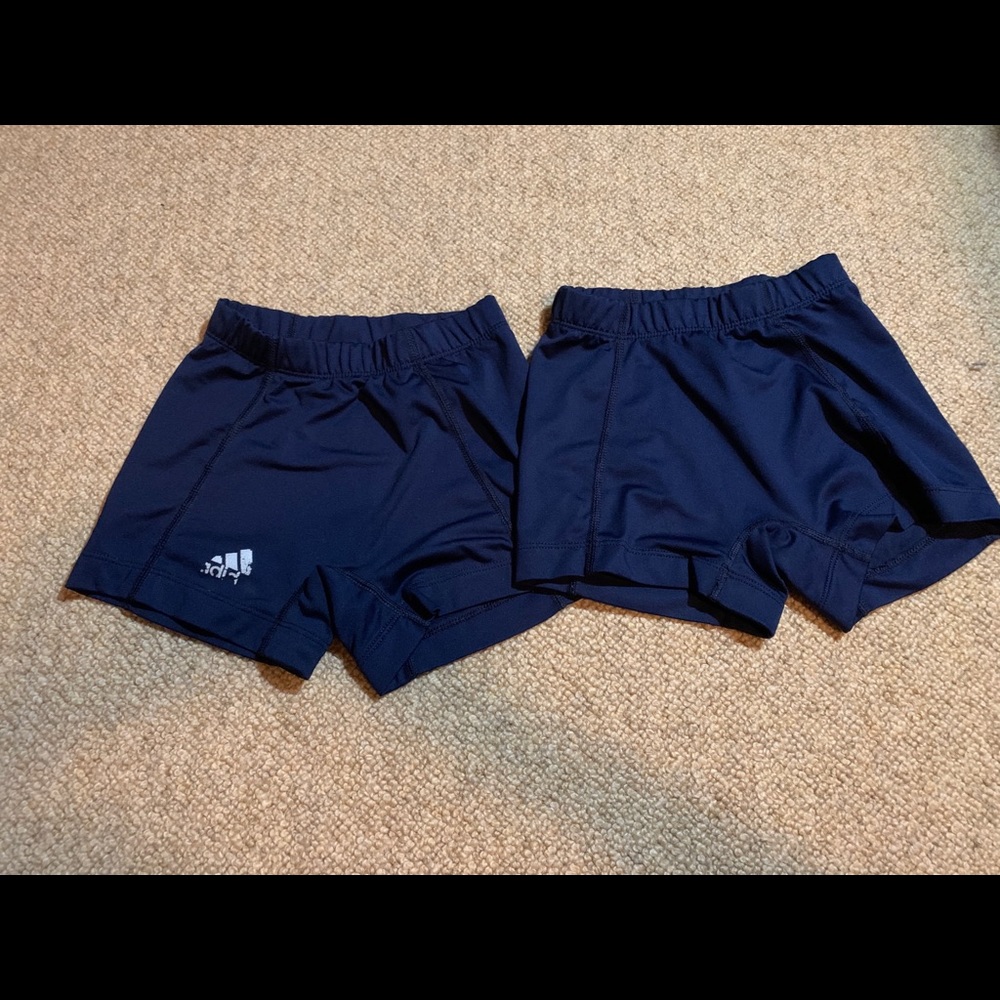 navy blue adidas spandex